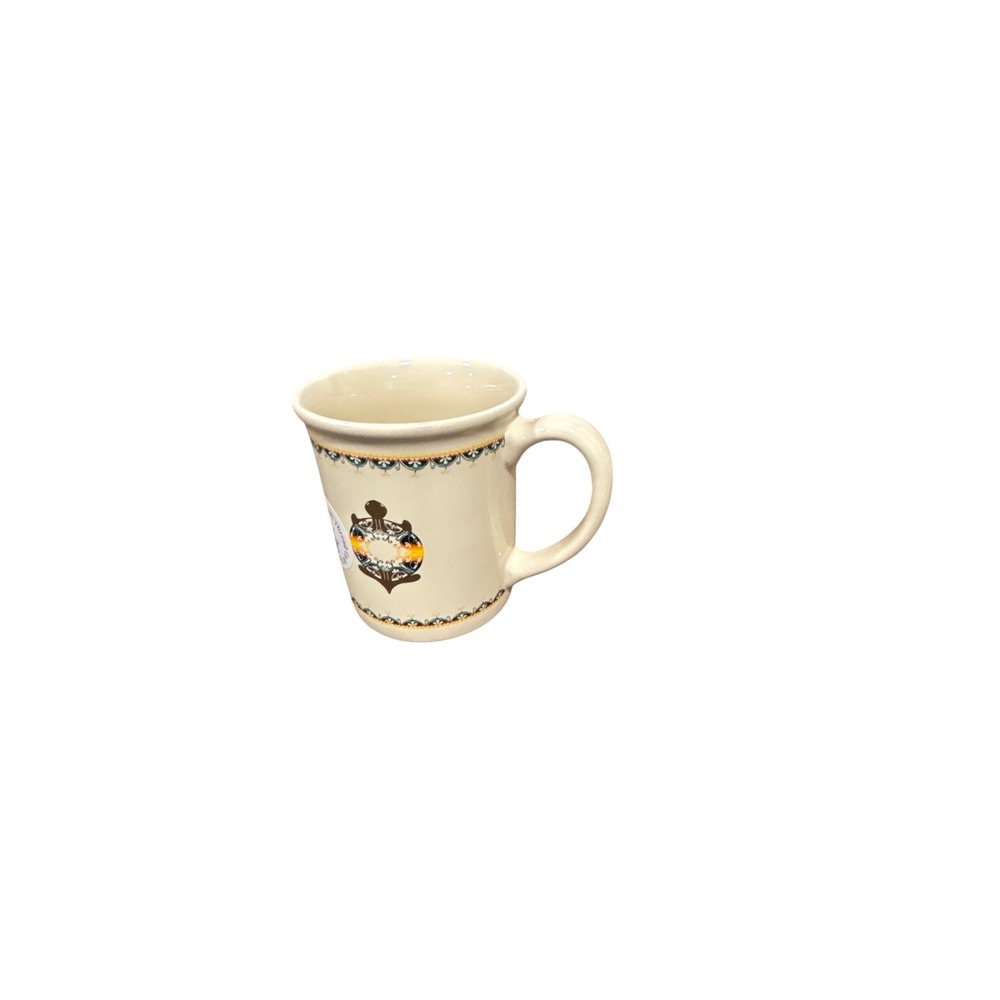 Pendleton Ceramic Coffee Mug Southwest Turtle Graphic Cream Stoneware 4.5 Inch